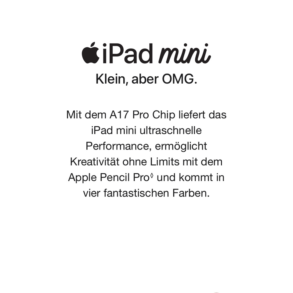 Apple iPad mini (A17 Pro)