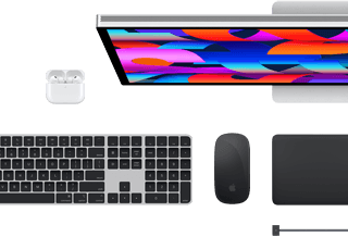 Mac Zubehör: AirPods, Studio Display, Magic Keyboard, Magic Mouse, Magic Trackpad, MagSafe Ladekabel