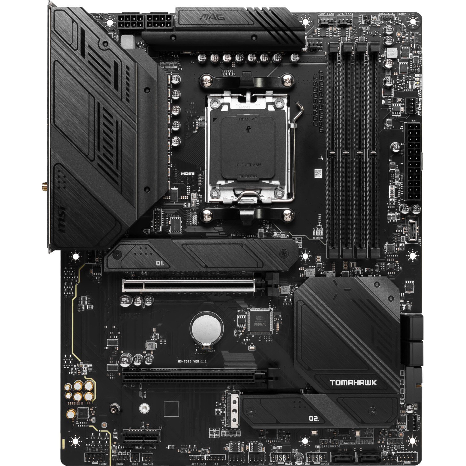 Msi mag b650 tomahawk wifi atx amd atx, komponentko