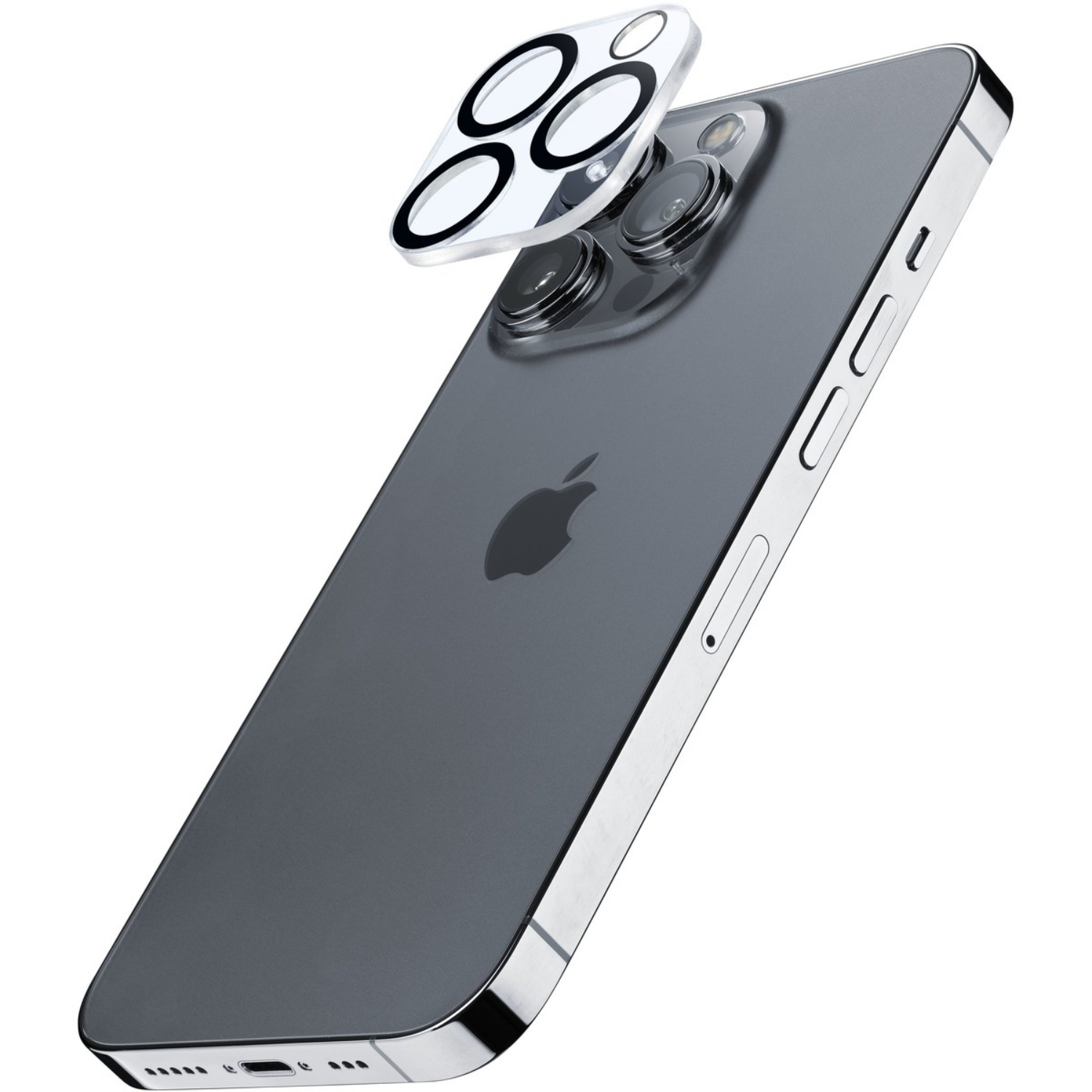 Protezione Fotocamera Cellularline Per IPhone 15/15 Plus – Vetro Temperato, Ultra Sottile, Kit Completo