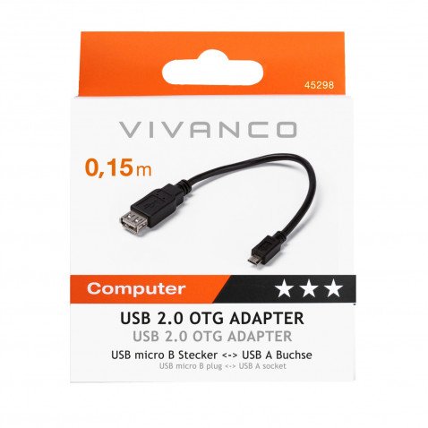 VIVANCO A45298 USB OTG Adapterkabel
