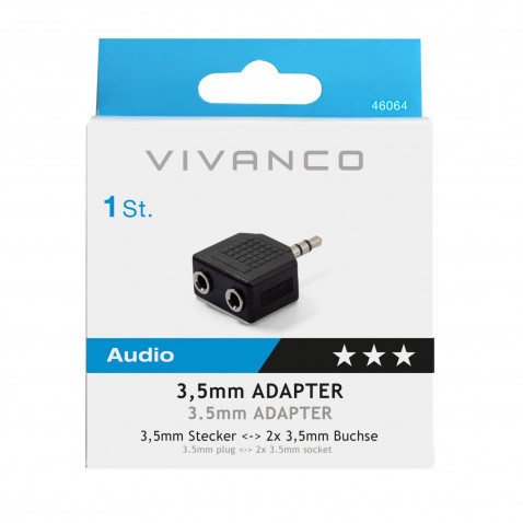VIVANCO Y-Adapter Klinke, Stereo
