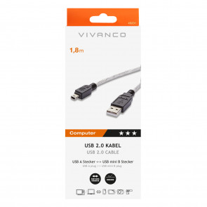 VIVANCO USB Verbindungskabel 1,8m