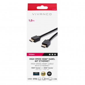 VIVANCO High Speed HDMI-Ethernet 1m