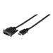 VIVANCO HDMI zu DVI Kabel schwarz 2m