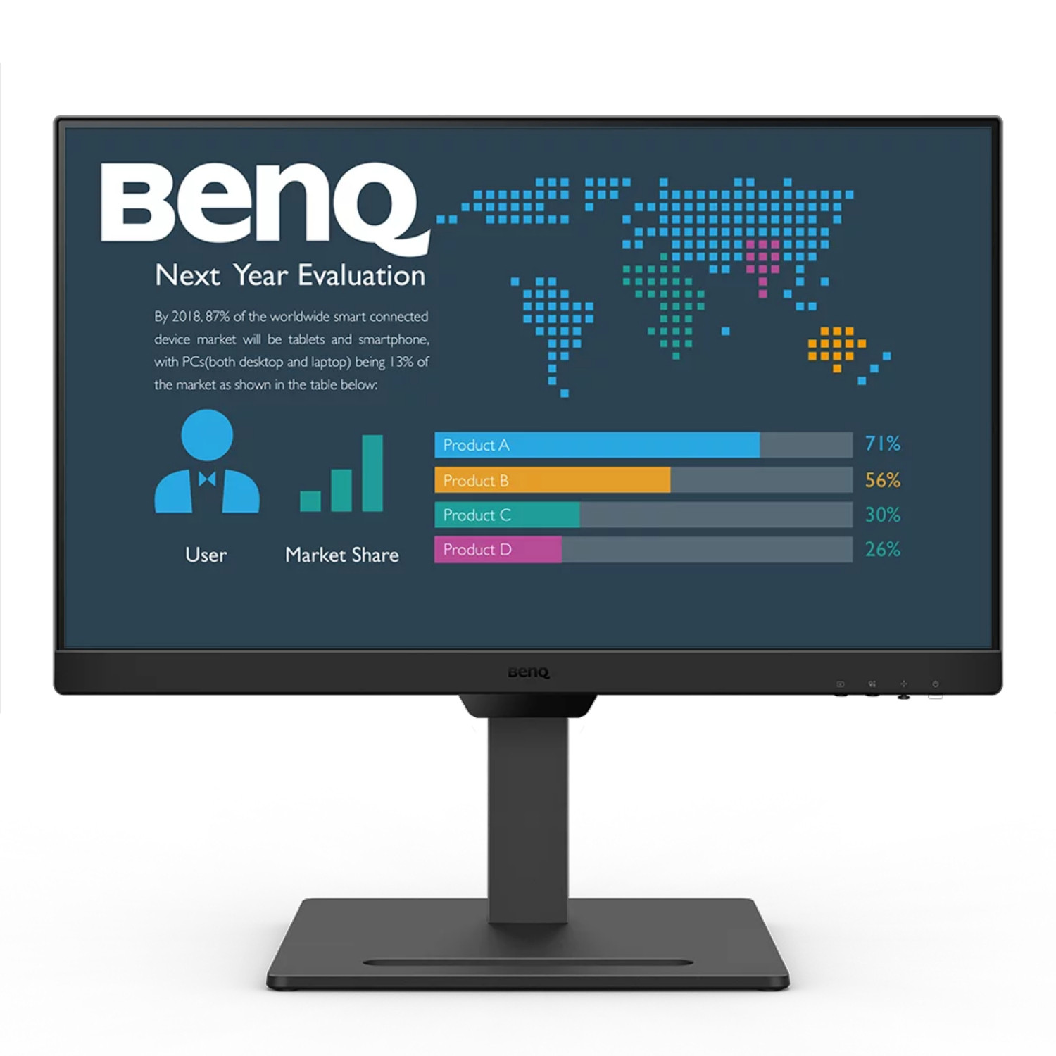 Benq bl2490t | 60,5cm | 16:9 | hdmi/dp | 100hz | fhd | poslovni monitor 1 Benq bl2490t 23,8 "fhd poslovni monitor - electronic4you komponentko