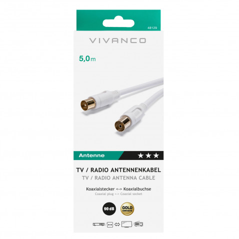 VIVANCO Antenski kabel bel 5m 48129 5m