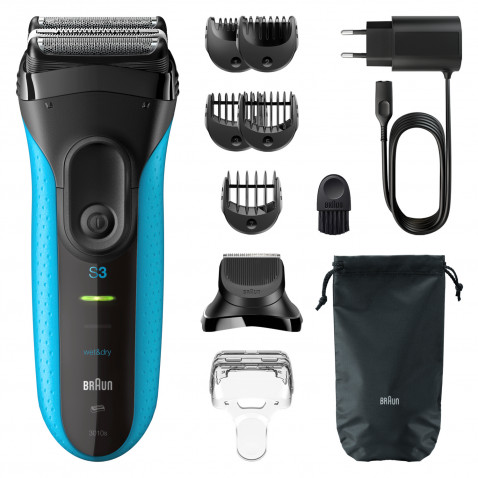 Braun Series 3 3010BT Crn/Modre barve in