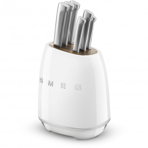 SMEG KBS02WH Blok nožev 6-delni bel, set