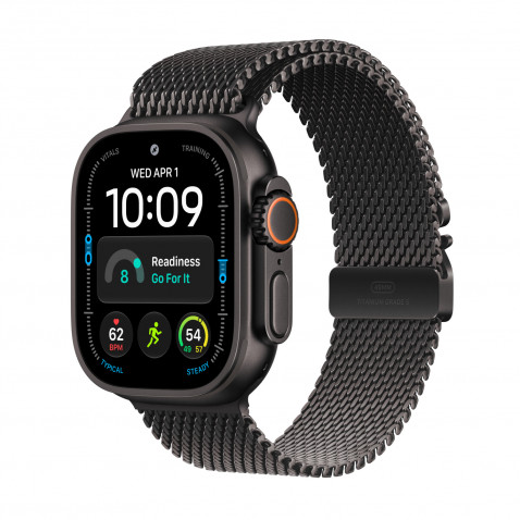 Apple Watch Ultra 4 Milanski črni Large