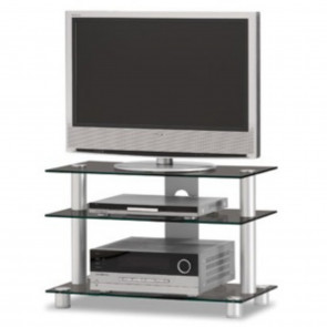 JUST-RACKS TV8553 AL BG CRNO STEKLO