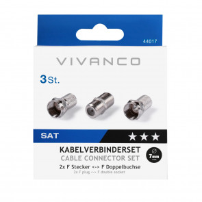 VIVANCO Set prikljuckov za kable VIVANCO