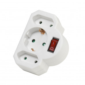 VIVANCO adapter za vticnice / stikalo 1x