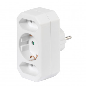 VIVANCO 3-vticni Schuko / Euro adapter