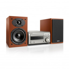 Denon D-M41DAB srebrno/cešnjevo s CD in