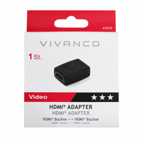 VIVANCO HDMI-HDMI Adapter 47076 ZA NA