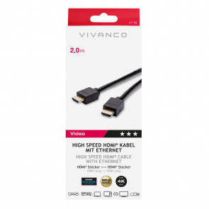 VIVANCO Hitra HDMI-Ethernet 2m 47159 2M