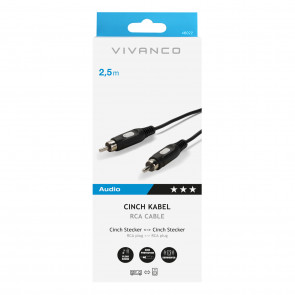 VIVANCO RCA povezava, 1-fach 2,5m 46022