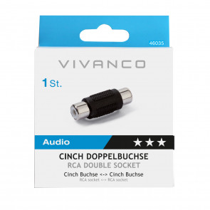 VIVANCO Cinch-Doppelkupplung 46035
