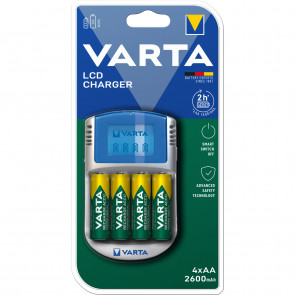 VARTA LCD polnilnik vkljucno s 4x 5716 V
