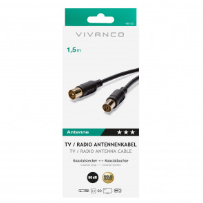 VIVANCO TV Radijski antenski kabel 90dB,