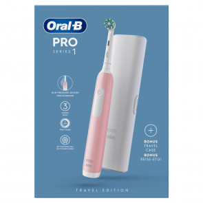 Oral-B Pro 1 Cross Action Pink z etuijem