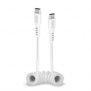 SBS USB-C – USB-C-kabel 17cm do 1m belo