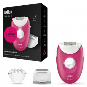 Braun Silk-épil 3-276 Epilator bela/roza