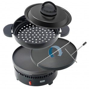 Stöckli pec za kostanj z plošco za in