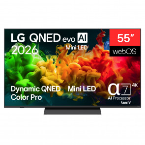 LG 55QNED80B6B 4K QNED evo MiniLED TV cm