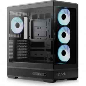 AeroCool P500B Digi ARGB črn stekleni PC